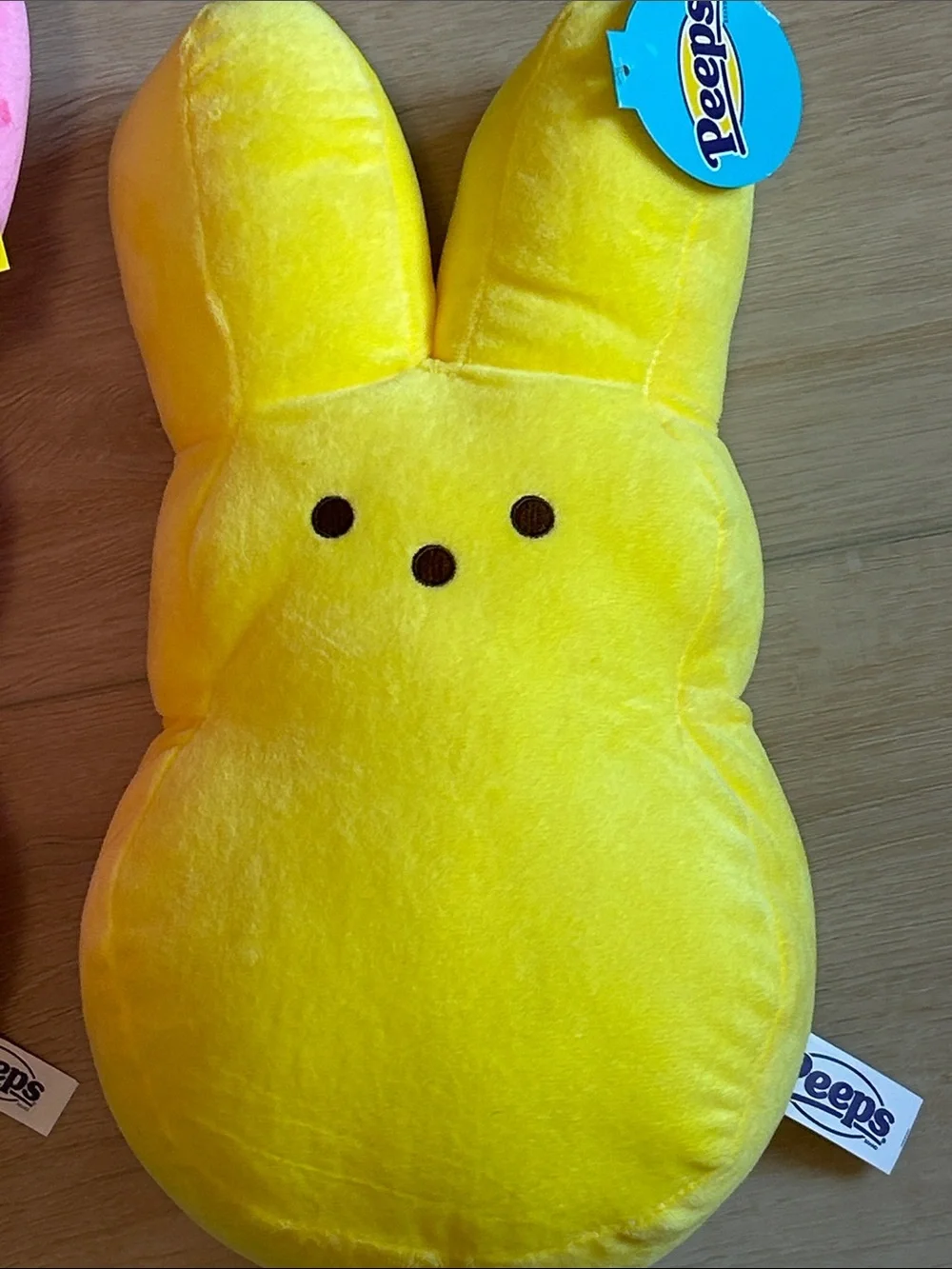 2 NWT 14” Peeps Plush Bunny Pair - Pink Emo & Yellow